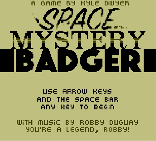 SPACE BADGER MYSTERY SPACE MYSTERY BADGER