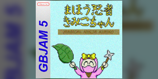 Cover image for まほう忍者きみこちゃん / Magical Ninja Kimiko (GBJam 5 Submission, Incomplete)