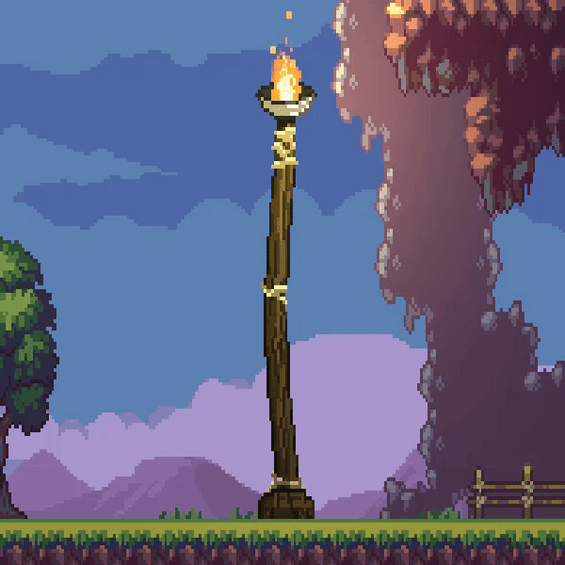 Pixel Torches pixel torch Big and small by GIANMANSUPER