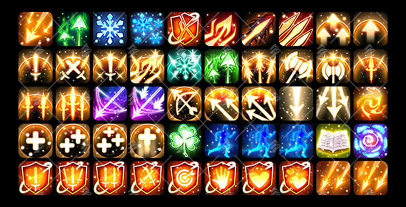 Assets: Skill & Abilities Icon Pack[+50] #3 by Wenrexa