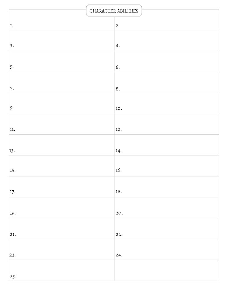 Quest RPG Character Sheet (Form Fillable) by Pandion Games