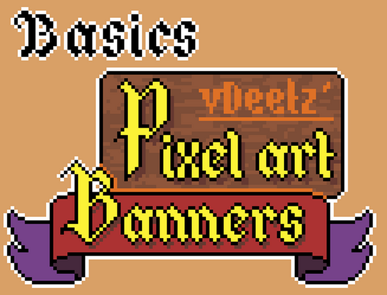 Pixel Art Banner assets Basic by vDeetz