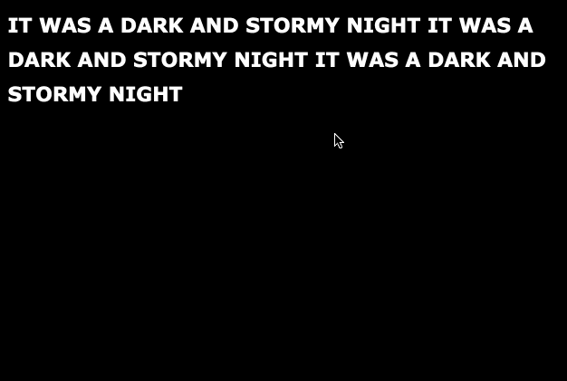 The Brigand's Story