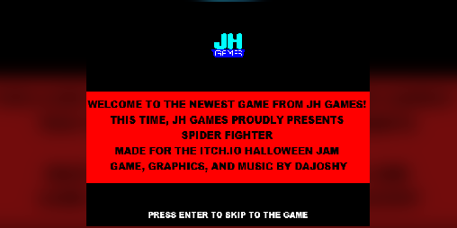 Cover image for Spider Fighter (Very Early Demo)