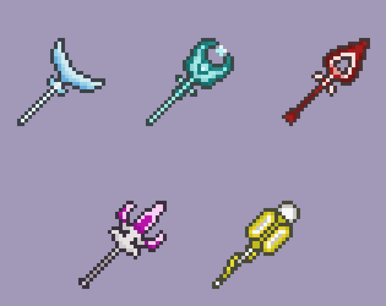 Pixel Magic staff pack by Asgaard42