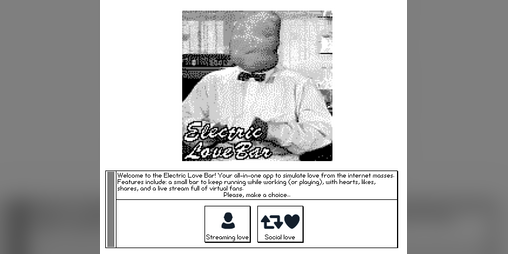 Cover image for Electric Love Bar (social love simulator 2k)