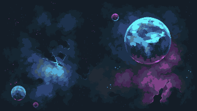 Space Backgrounds Pixel Art Pack by Norma2D