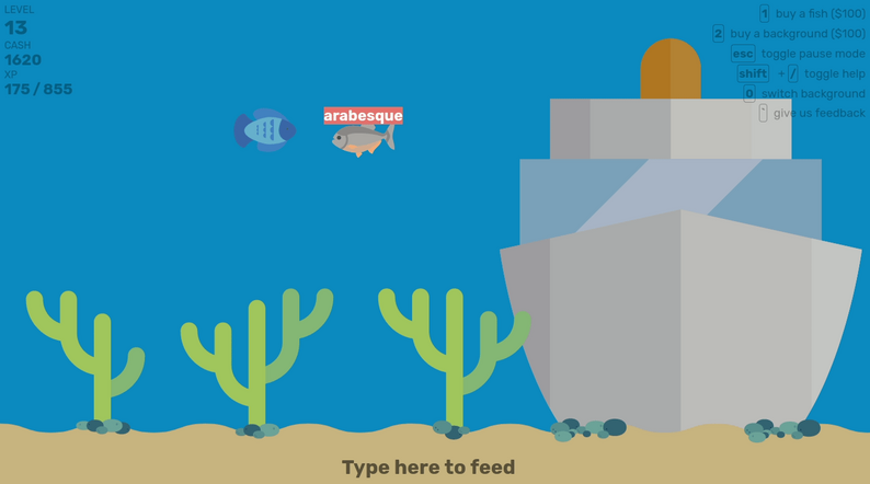 Typing Aquarium by daimessdn
