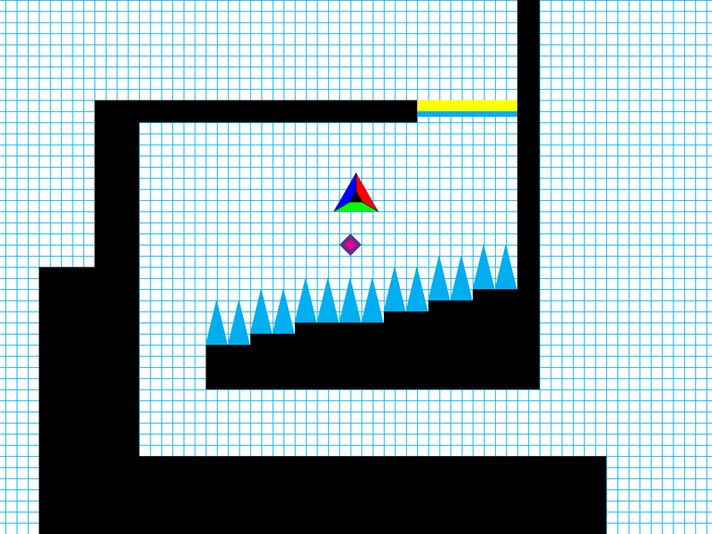 Triangular Graphics Video Game Triangle Game by Bea Pitt Stoller