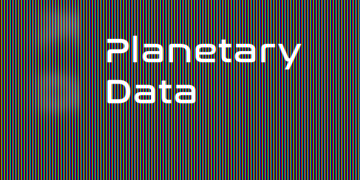 Cover image for Planetary Data