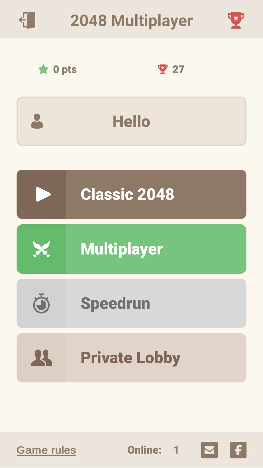 2048 Multiplayer by MacteLabs