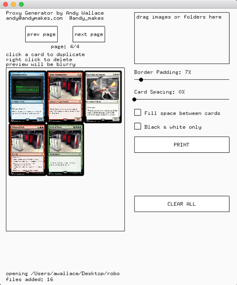 Tcg Proxy Generator By Andymakes Tcg Proxy Generator By Andymakes