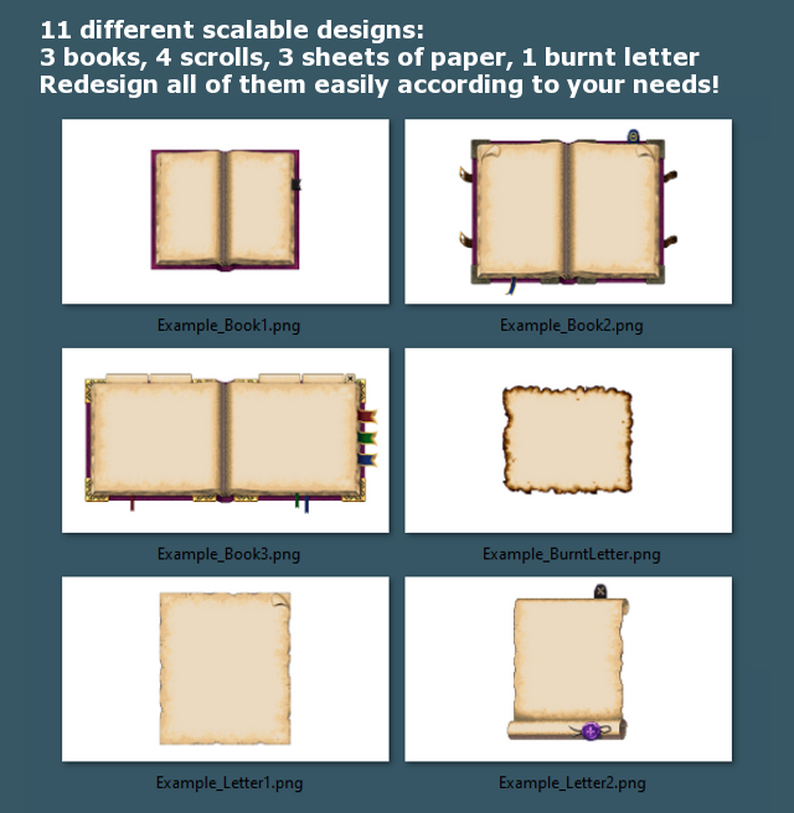 Pixel Menu GUI HUD Paper UI Design Kit by Thomas Feichtmeir 