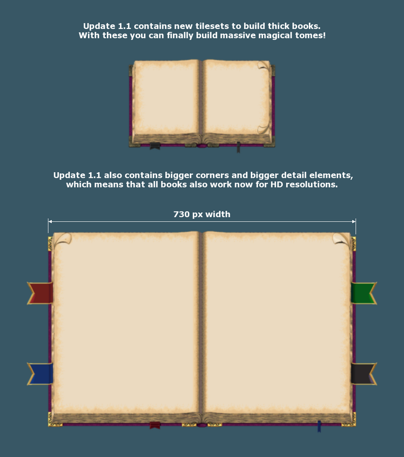 Pixel Menu GUI HUD Paper UI Design Kit by Thomas Feichtmeir 