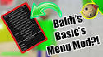Baldi's Basics in Education mod menu by Groovy Gamer