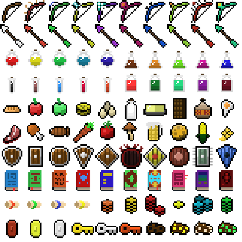 RPG Fantasy Items - 16x16 by LiftyForever