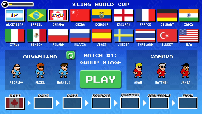 SLING WORLD CUP - Jogue Grátis Online!