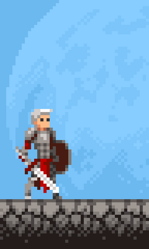 Pixel art apple knight character 27190500 PNG