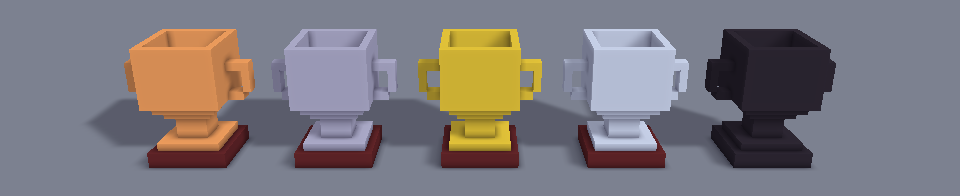 Trophy 16x Cups Voxel Pack