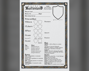 Mythic Bastionland Character Sheet  