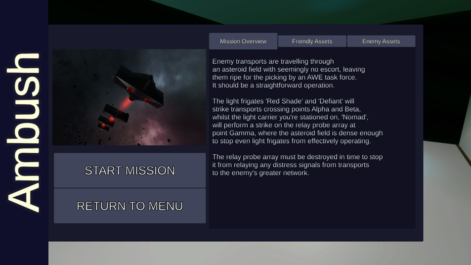 Mission overview for Ambush