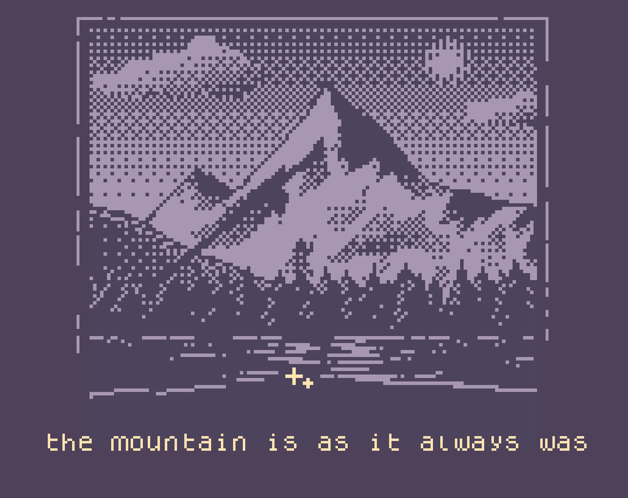 the mountain is as it always was [Free] [Interactive Fiction]