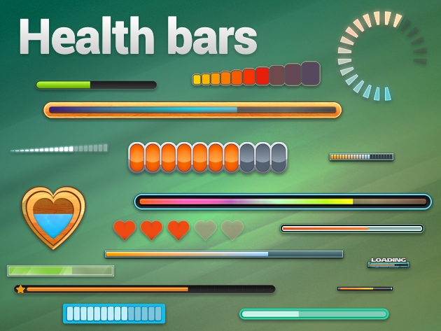 HUD: Health bars by moxica