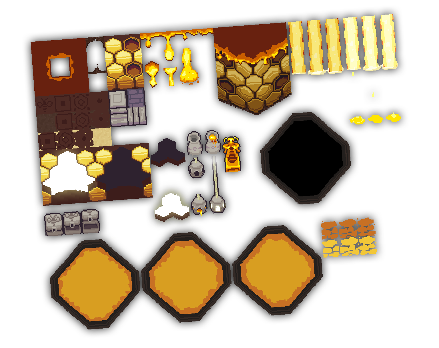 Raven Fantasy - 2D PixelArt Tileset and Sprites - Honey Bee by ...