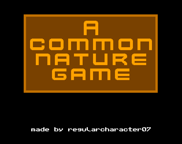 A common nature game by RegularCharacter07
