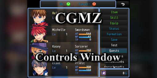Cover image for [CGMZ] Controls Window for RPG Maker MZ