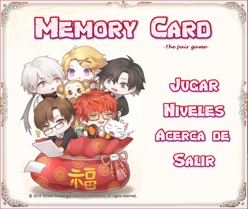 Memory Card: Fangame de Mystic Messenger