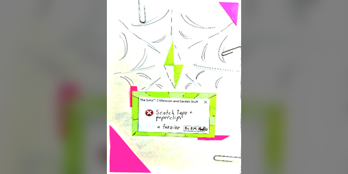 Cover image for Scotch Tape and Paperclips (a Sims 2 zine)