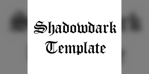 Cover image for Shadowdark Word Template
