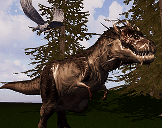 Chrome dinosour 3d