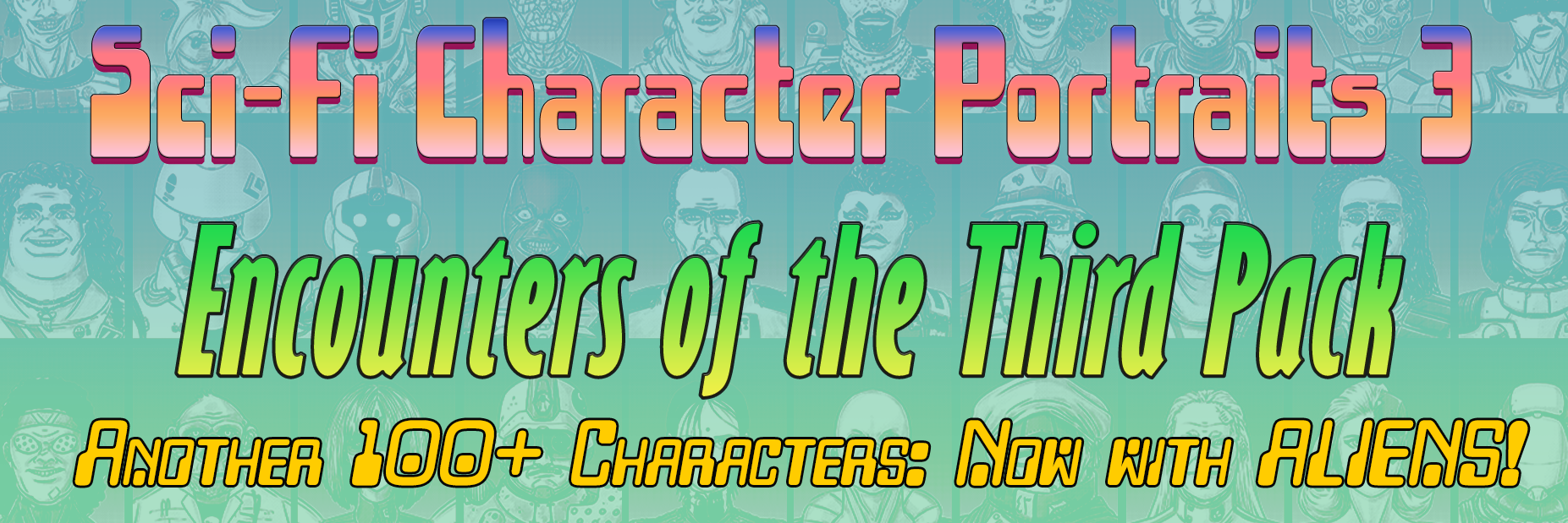 Sci-Fi Character Portraits 3: Encounters of the Third Pack