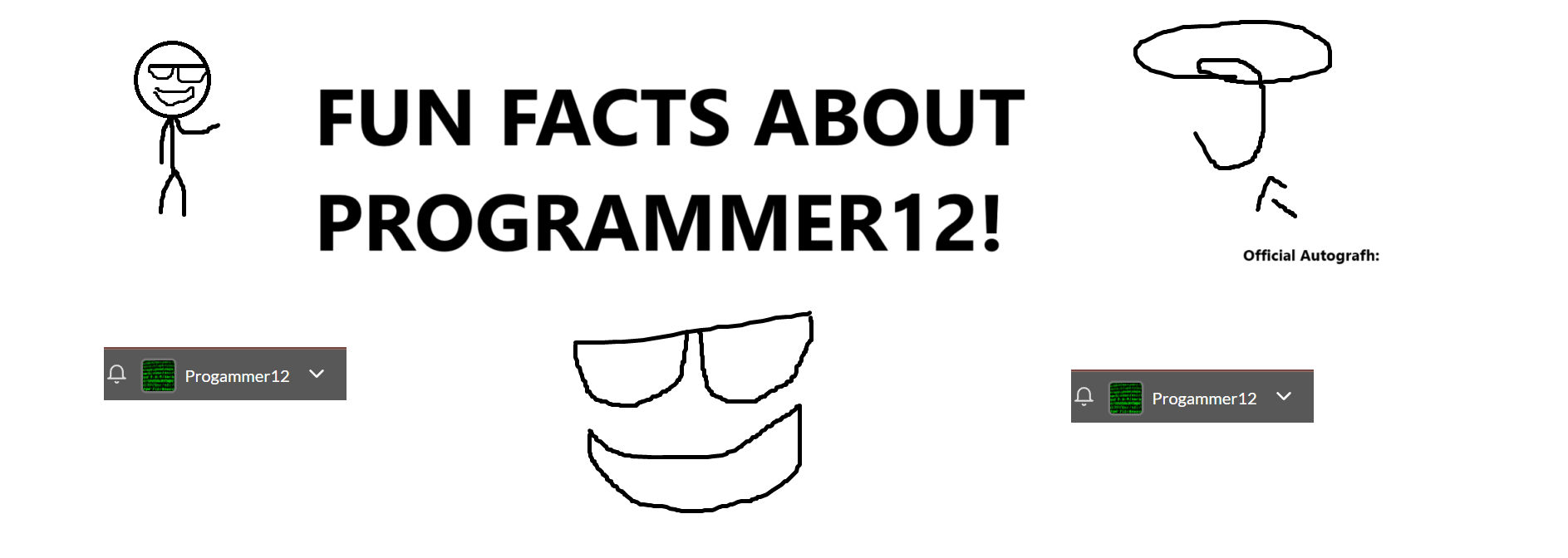 Fun Facts About Programmer12 (Me)