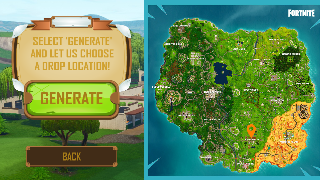 Fortnite Location Lander By Myrryrstudio S - it allows you<br /><a name='more'></a> to generate a spawn location so you and your squad can jump there want additional modifiers no problem use the strat generator to really