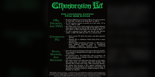 Cover image for Cthonversion Kit