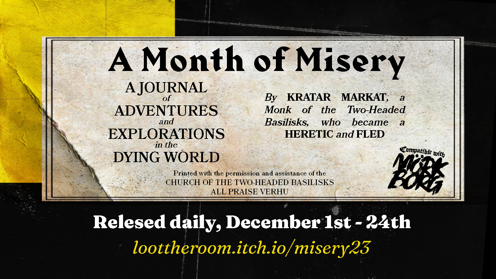 Cover image for A Month of Misery