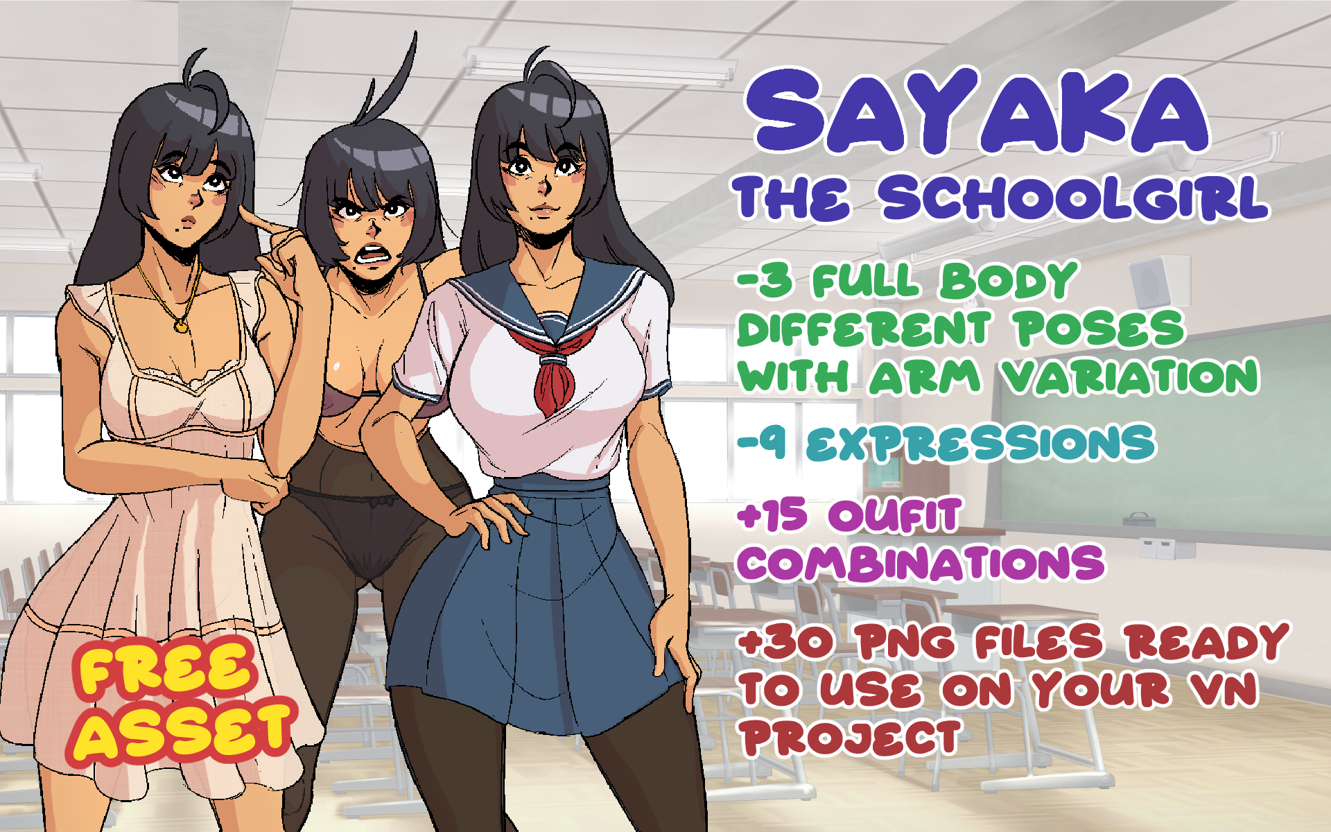 Sayaka the School Girl