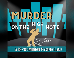 Murder on The High Note: A 1920s Murder Mystery Party Game Kit  