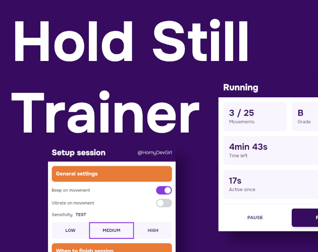 Cover image for Hold still trainer