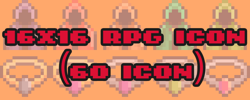 FREE FANTASY RPG  inventory icon pack 16x16 (60 icons) (Armors)