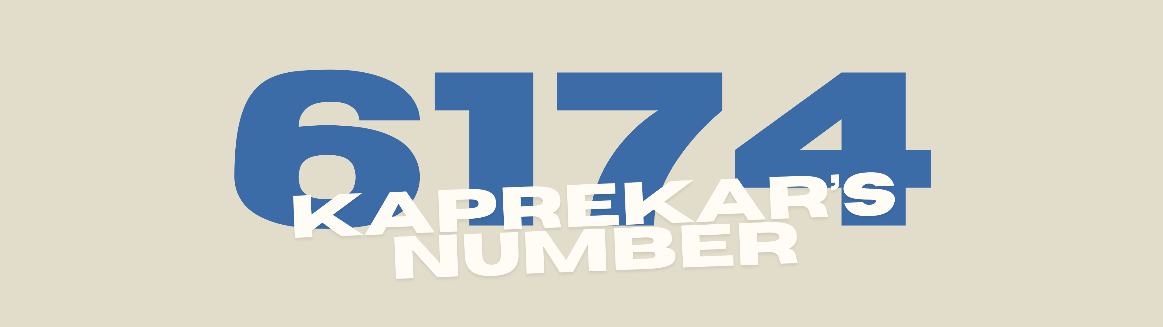 6174: Kaprekar's Number