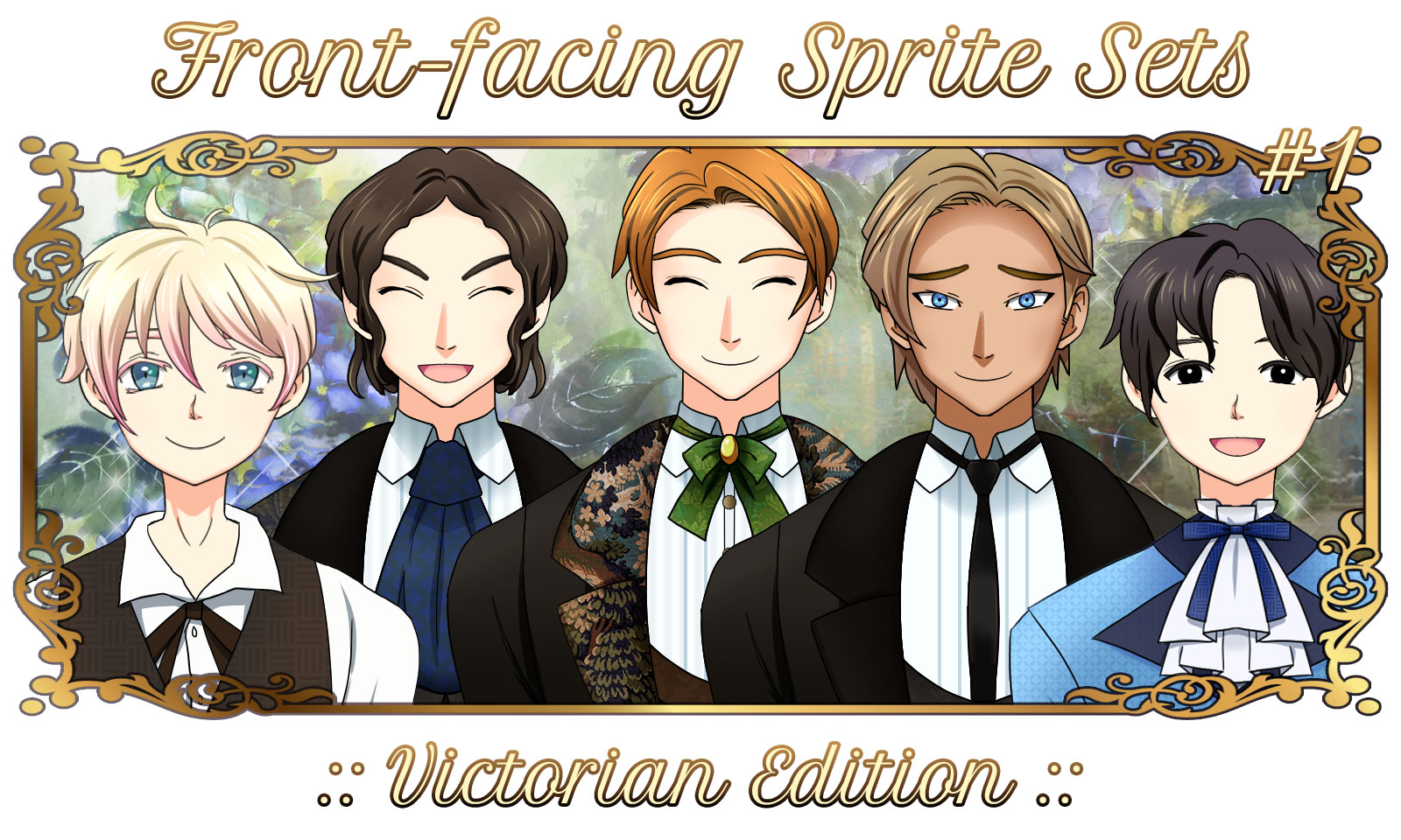 Character Pack: Victorian Anime Boy Portraits
