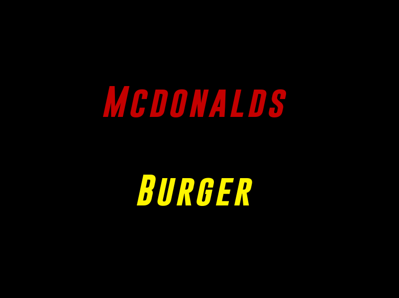 McDonald's Burger cover