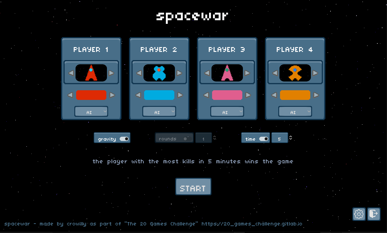 spacewar by crowilly