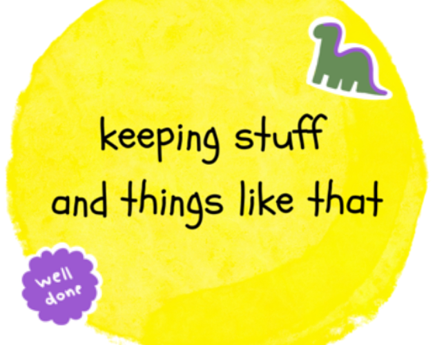 Cover image for keeping stuff and things like that