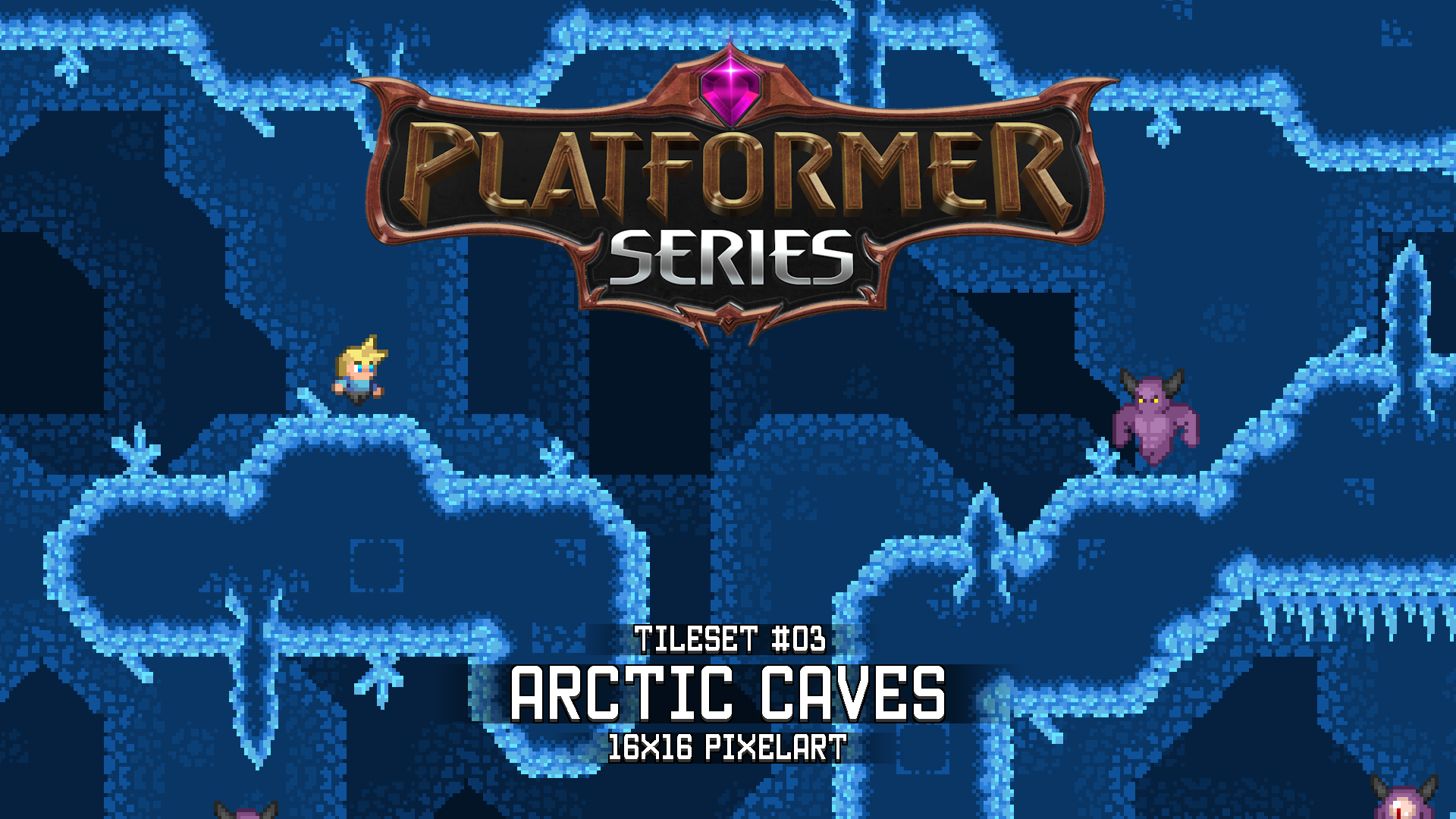 16/11/23 Added jump/fall sprites to enemies Platformer Tileset