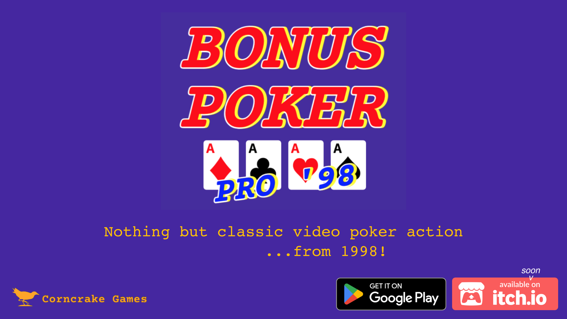 Bonus Poker Pro '98  - Video Poker